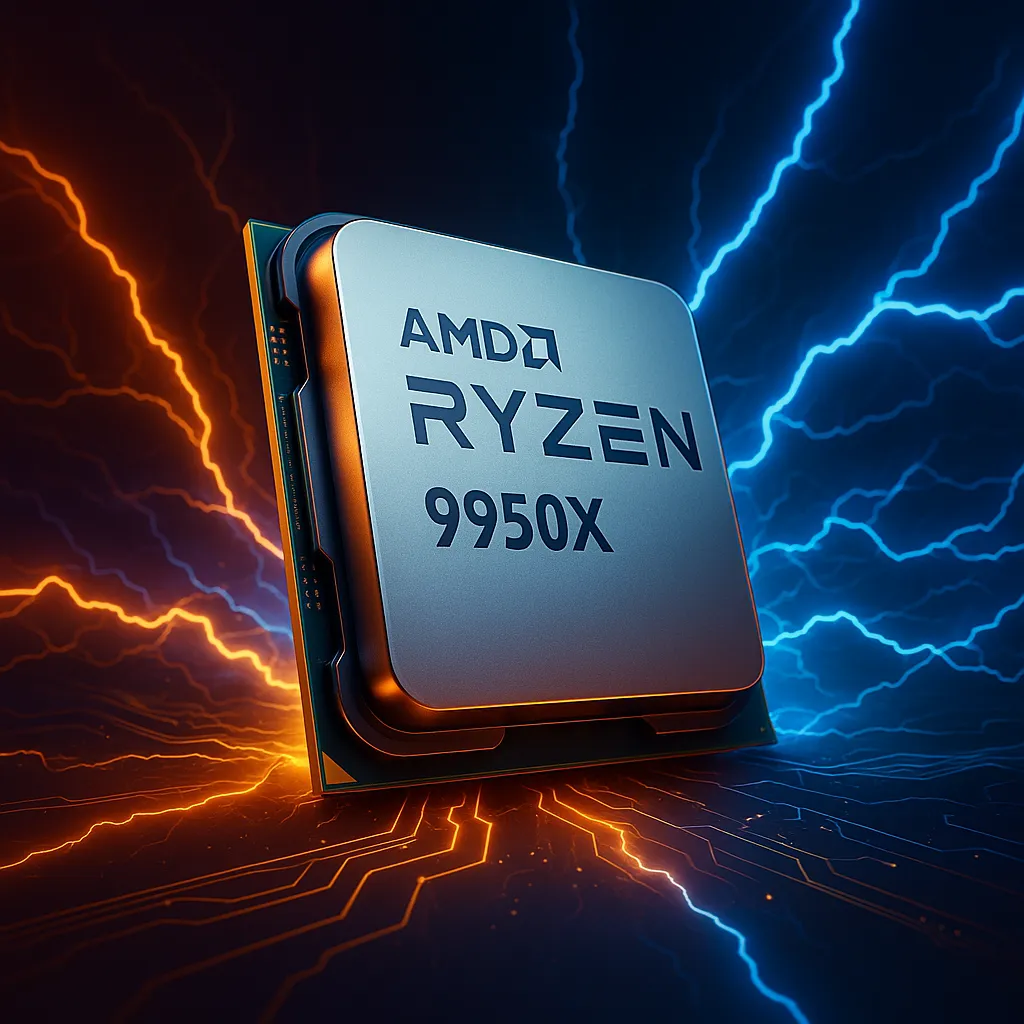 Procesador AMD Ryzen 9 9950X con 16 núcleos, ideal para creadores de contenido y gamers exigentes. Máximo rendimiento, eficiencia energética y soporte para tecnologías de última generación.