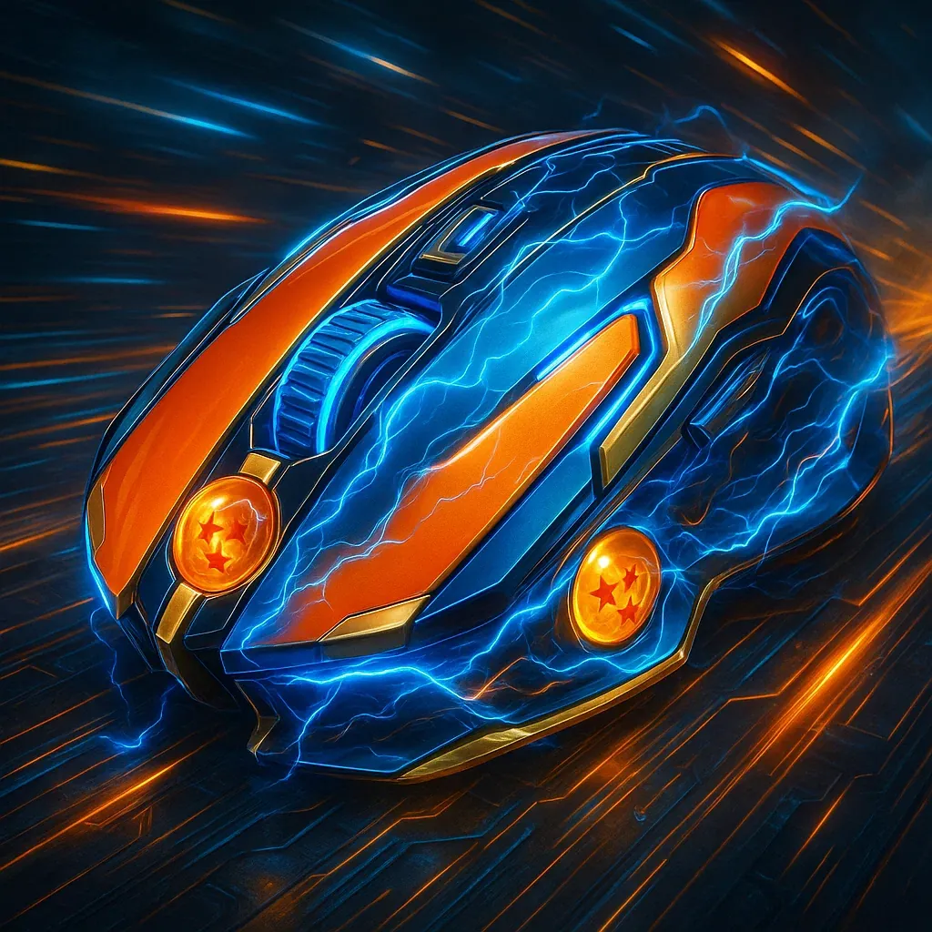 Ratón gamer inspirado en Dragon Ball